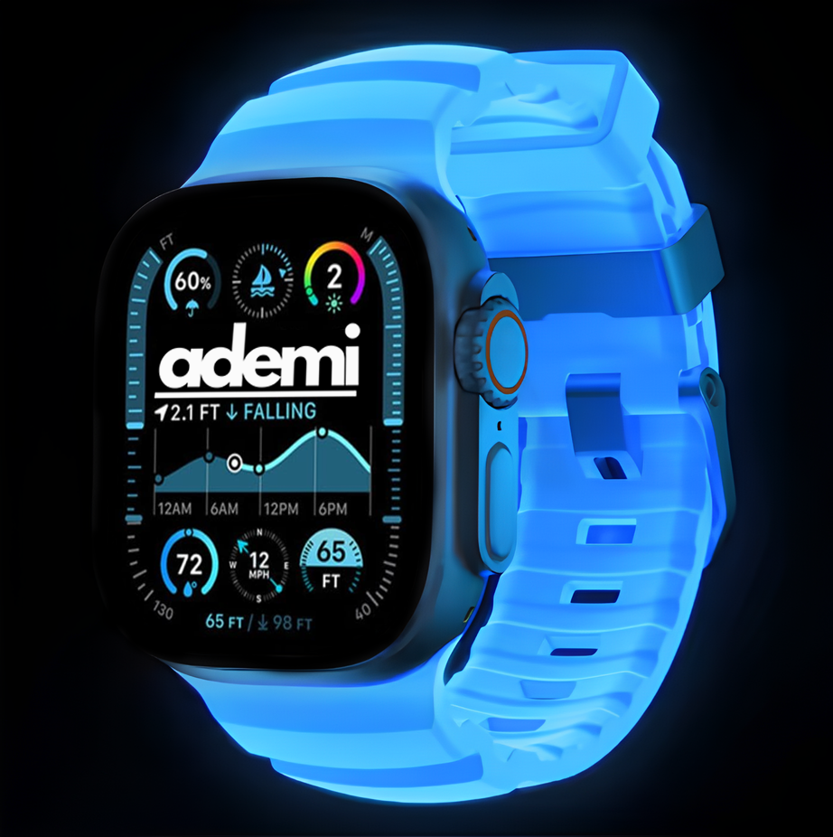 Apple Watch Strap Blue Glow